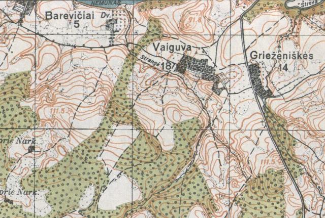 Vaizdas:Vaiguva 1928 m. žemėlapyje.JPG