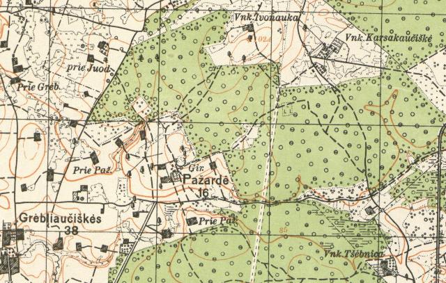 Vaizdas:Pažardis ir apylinkės 1930 m. žemėlapyje.JPG